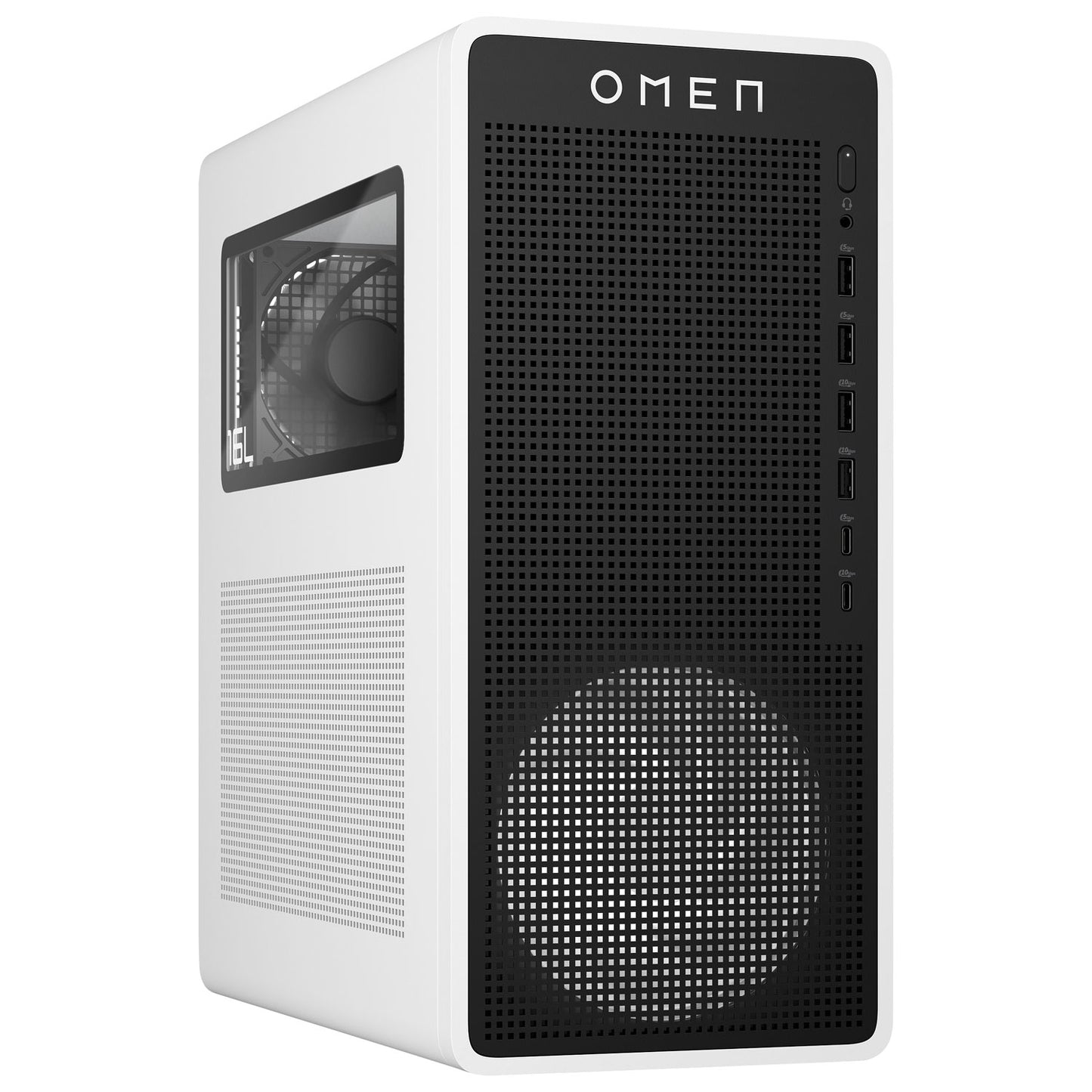 HP OMEN 16L Gaming PC - White Metal (AMD Ryzen 7 8700F/16GB RAM/1TB SSD/RTX 5060 Ti)