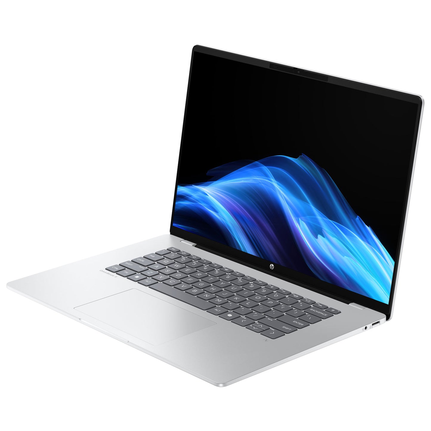 HP OmniBook 16" Copilot+ PC Laptop - Glacier Silver (Snapdragon X Plus/32GB RAM/1TB SSD/Windows 11)