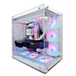 Uniway Gaming PC - White - AMD Ryzen 7-5700X, RTX 5060, 32 GB RAM, 1 TB NVMe SSD, AIO Liquid Cooler, Windows 11 Pro